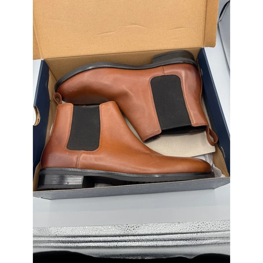 Cole Haan Chelsea Boots Mens 10 British Tan Leather Dress C37859